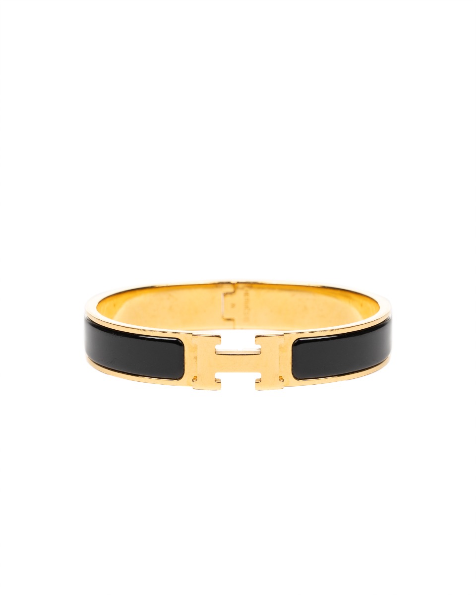 Hermes "Clic H" gold bracelet thumbnail