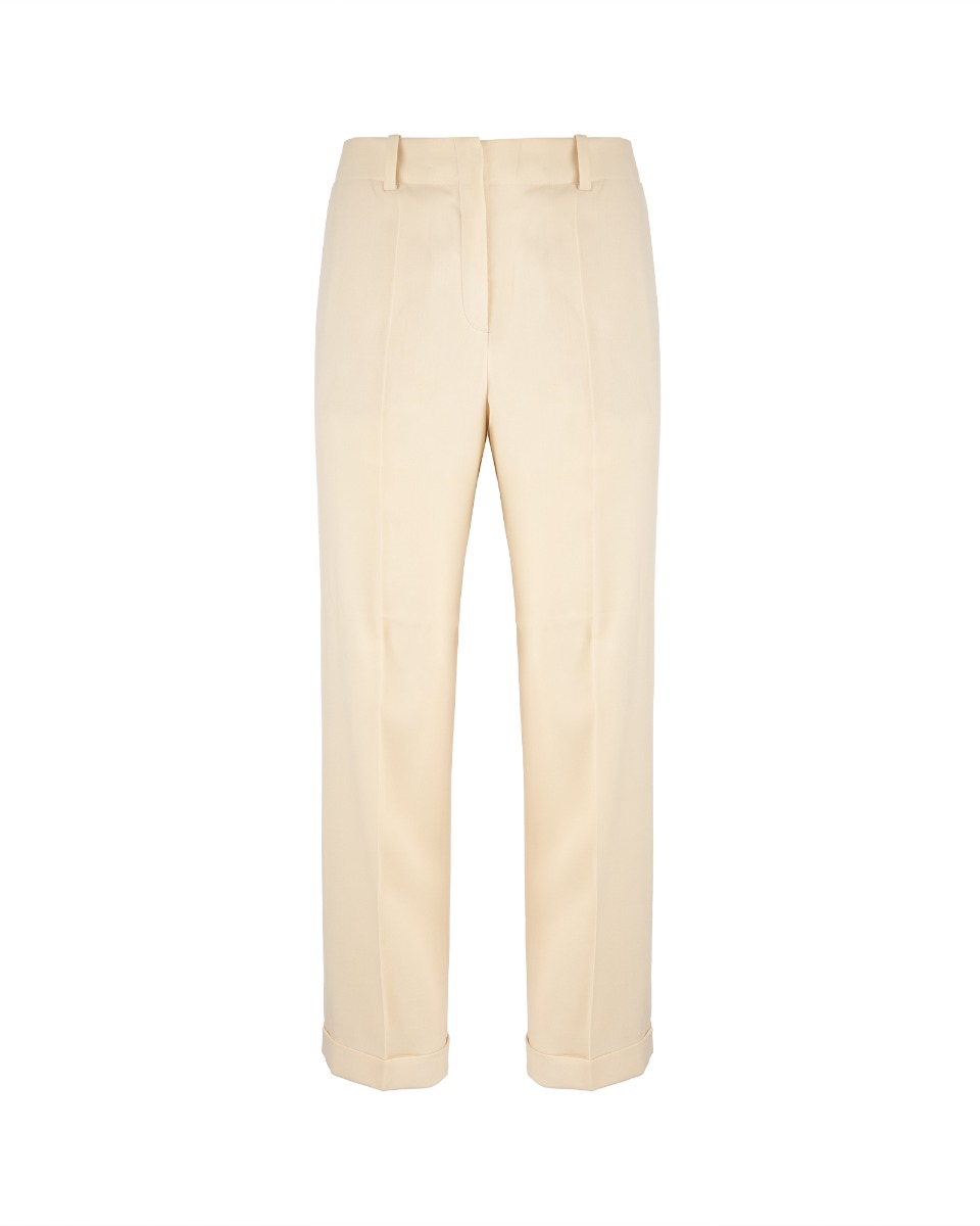 Hermès cream white straight trousers thumbnail