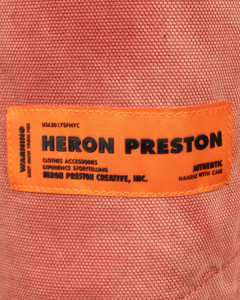 Heron Preston S.T.F.U. distressed faded canvas jacket thumbnail