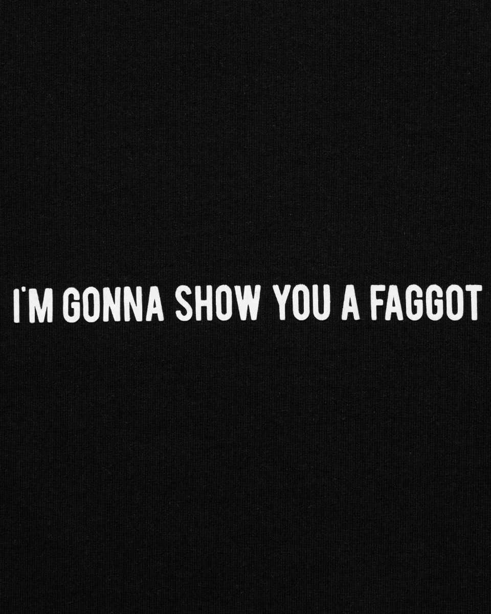 Hood By Air "Faggot" Empire quote t-shirt thumbnail