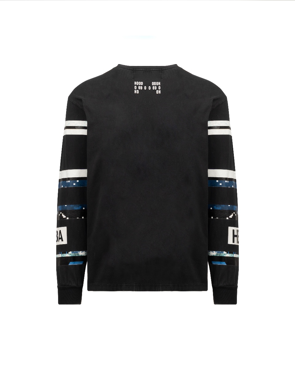 Hood By Air "HOOD 0 69 0 HBA" layered graphic long sleeve t-shirt thumbnail