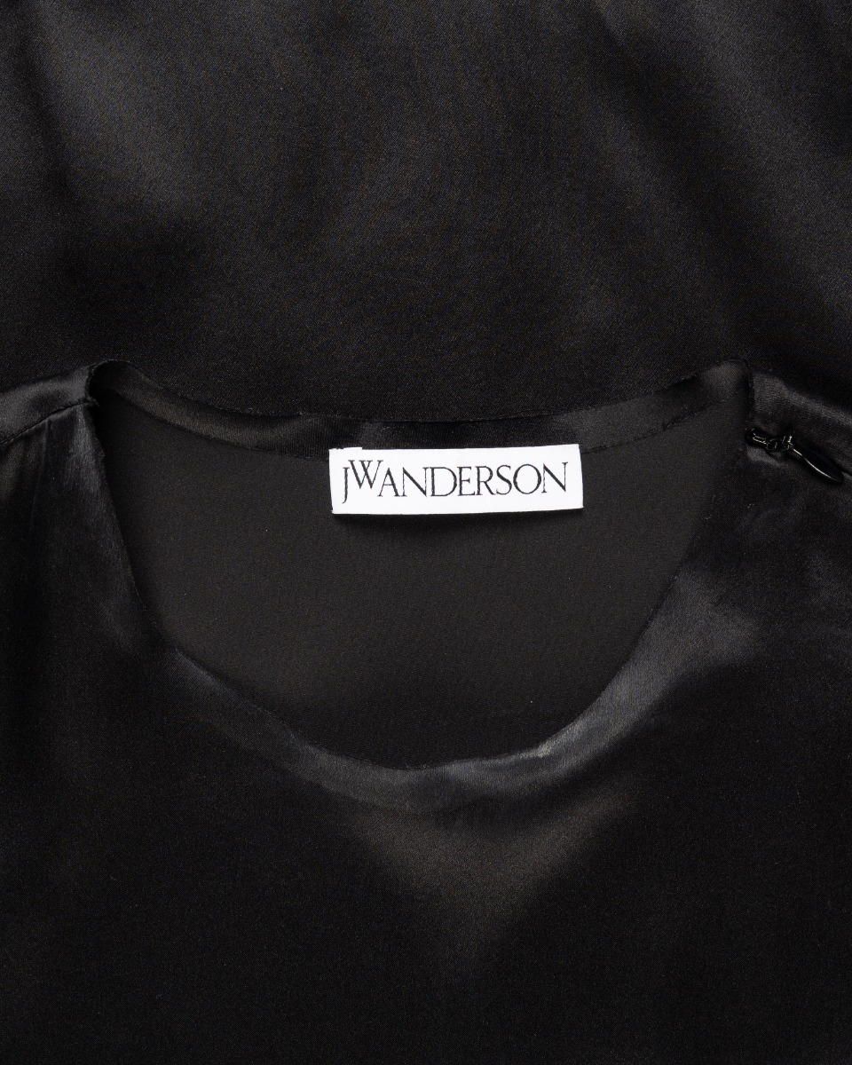 J.W. Anderson asymmetric bonded silk top thumbnail