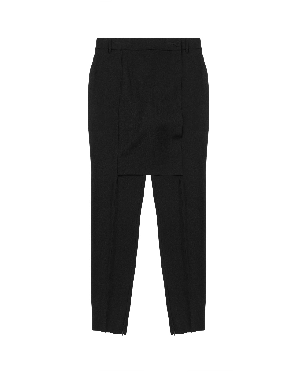 Jean Paul Gaultier Femme laine straight pants thumbnail