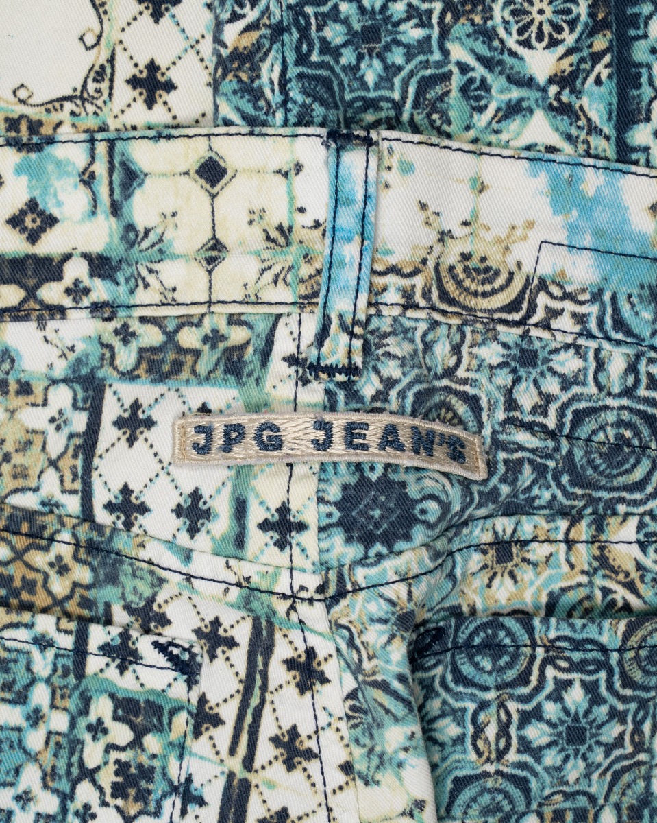 Jean Paul Gaultier printed jeans thumbnail
