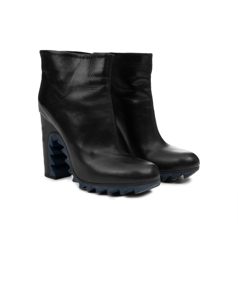 Jil Sander rubber sawtooth ankle boots thumbnail