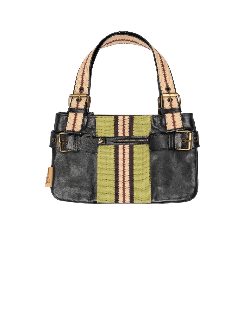 John Galliano woven embroidery leather bag thumbnail