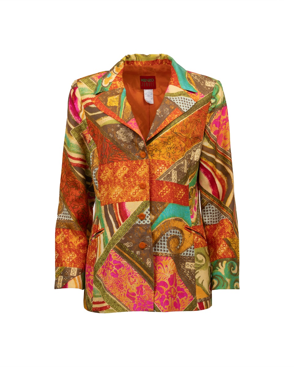Kenzo Jungle abstract pattern blazer jacket thumbnail