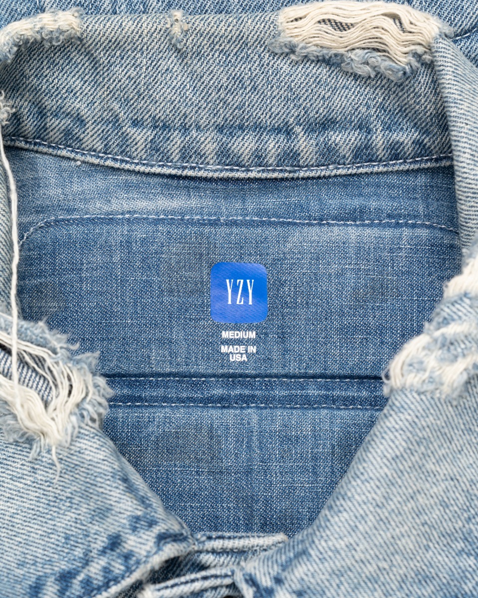 Yeezy Gap Engineered by Balenciaga padded denim jacket thumbnail