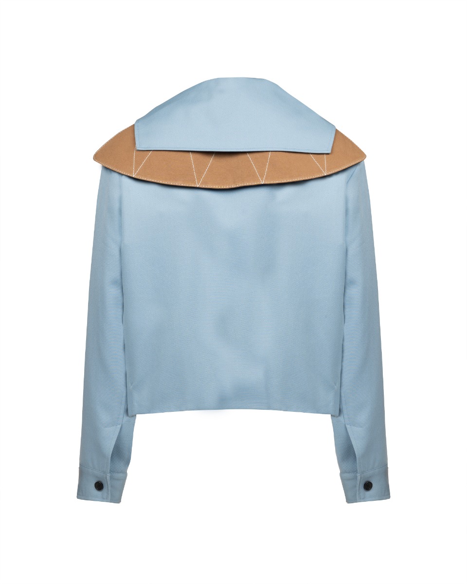 Lanvin draped collar short jacket thumbnail