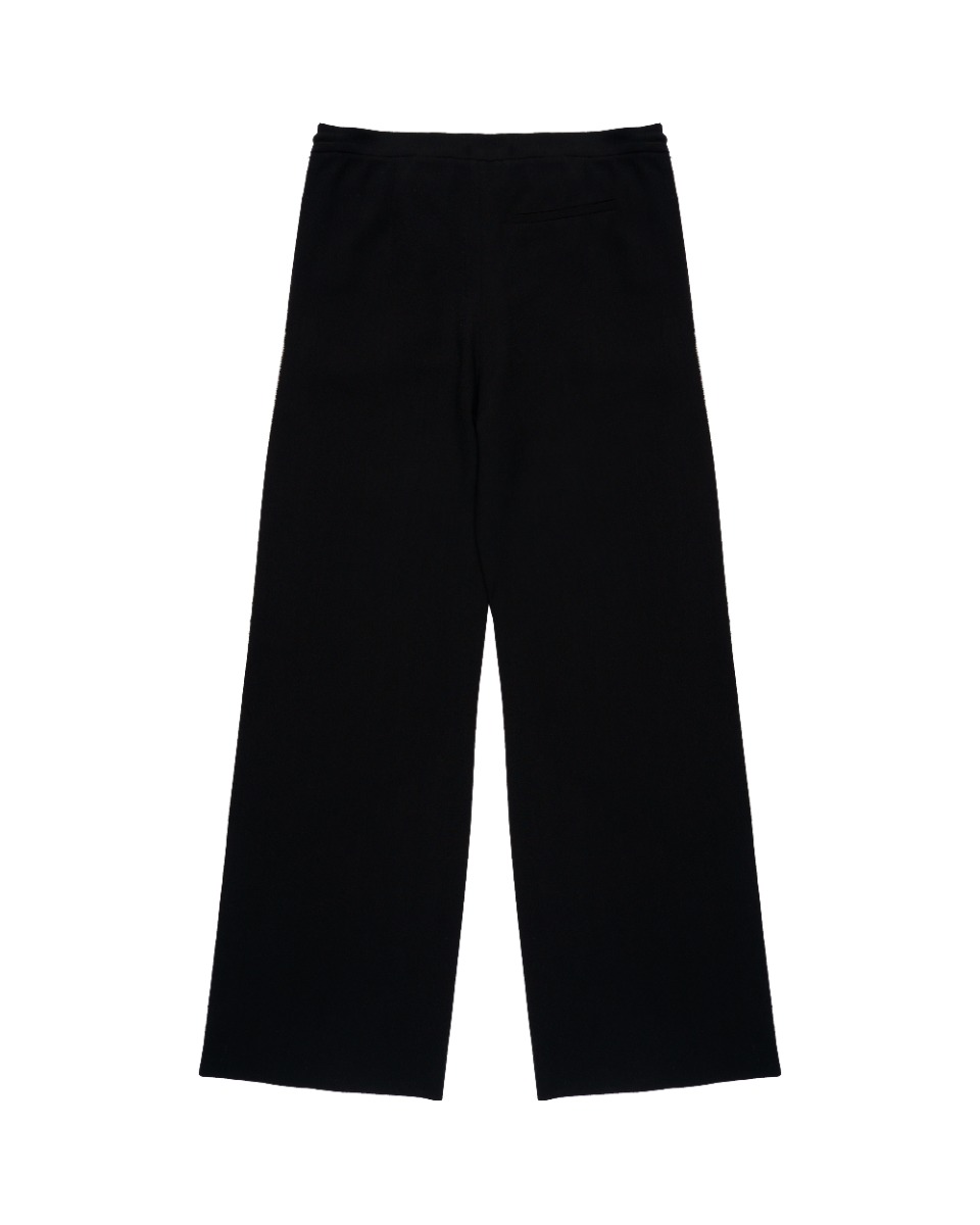 Loewe black georgette raw-edge pants thumbnail
