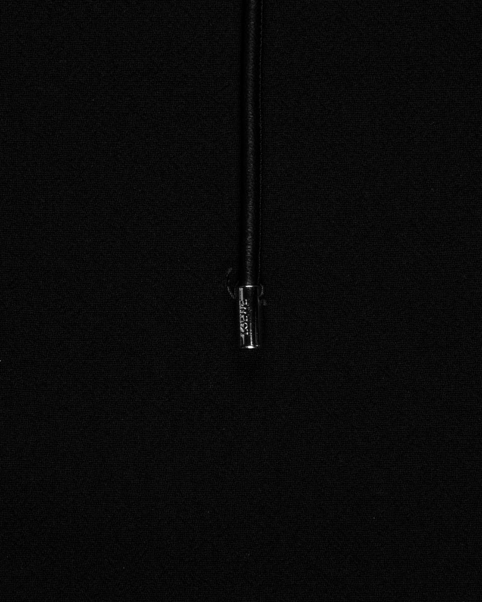 Loewe black georgette raw-edge pants thumbnail