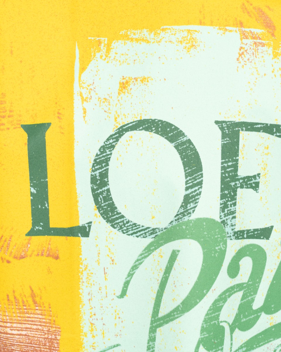 Loewe Paula's Ibiza Palm brown print sleevless black t-shirt thumbnail