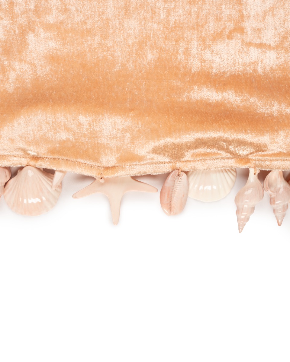 Loewe X Paula's Ibiza shell embellished rose dress thumbnail