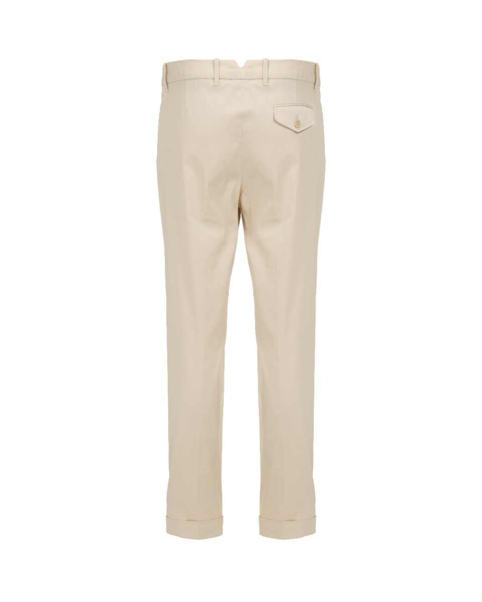 Loro Piana pleated formal off-white pants thumbnail