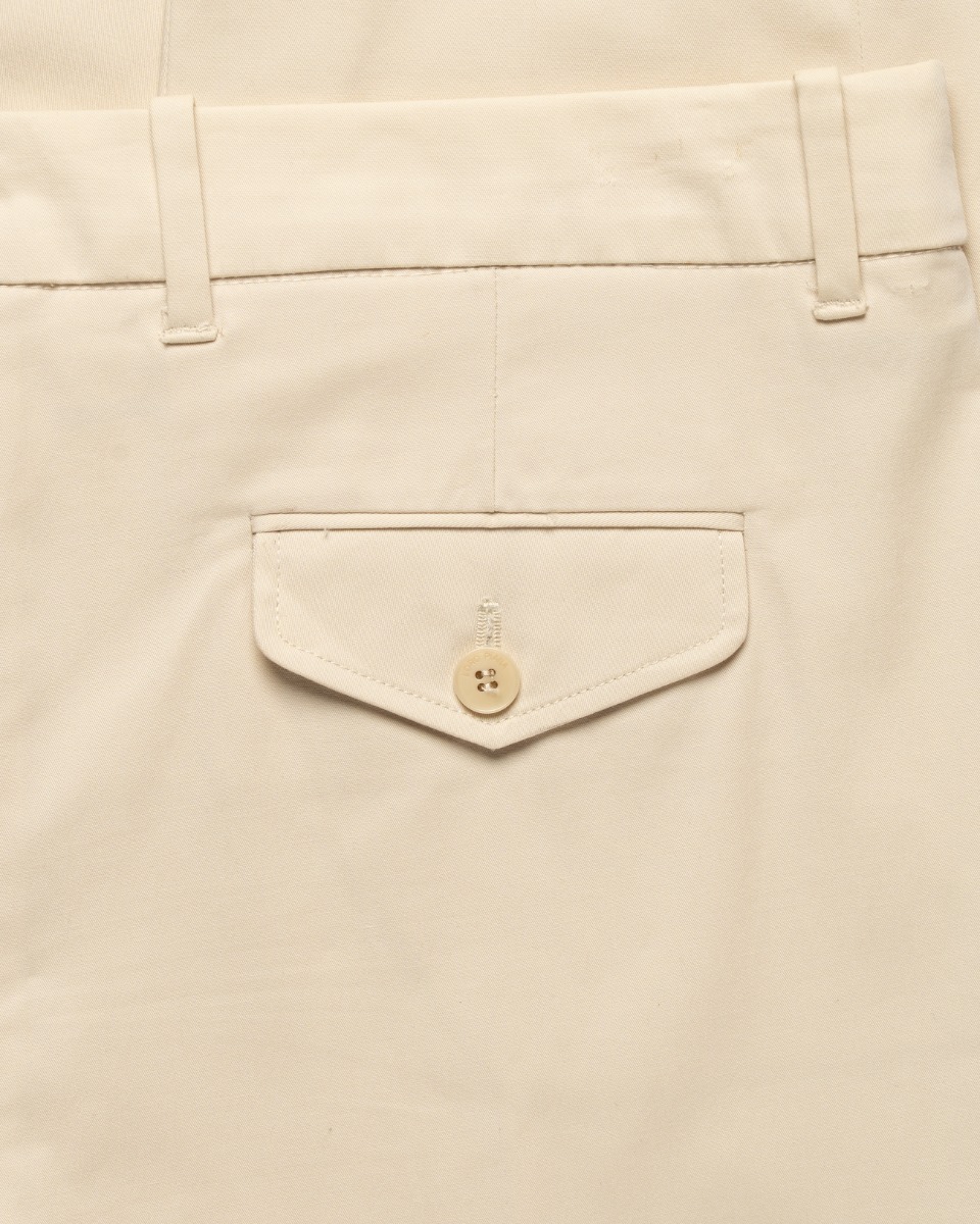 Loro Piana pleated formal off-white pants thumbnail