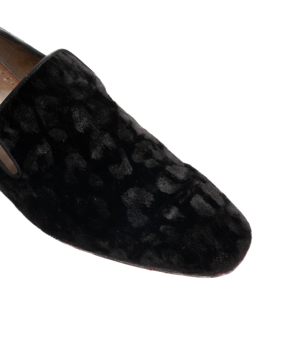 Christian Louboutin Dandyrocks velvet heel-stud slip-on shoes thumbnail