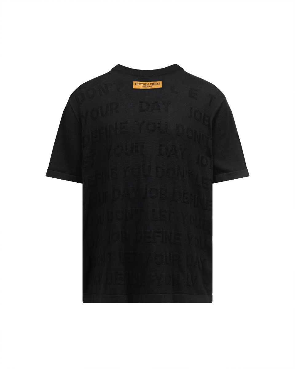 Louis Vuitton "don't let your day job define you" knitted t-shirt thumbnail