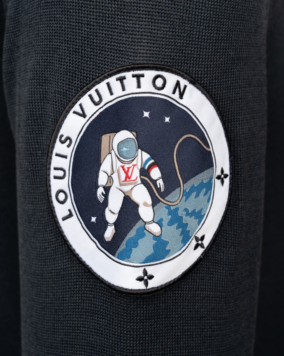 Louis Vuitton "Space Mission" satellite pathes polo neck sweater thumbnail