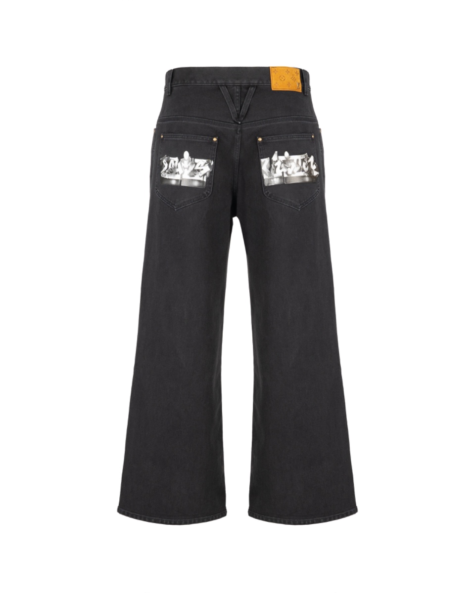 Louis Vuitton graffiti pocket jeans thumbnail