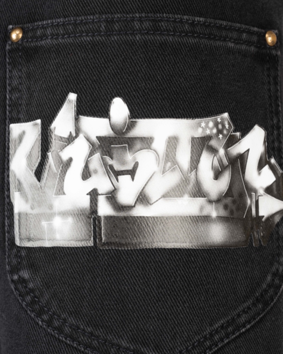 Louis Vuitton graffiti pocket jeans thumbnail