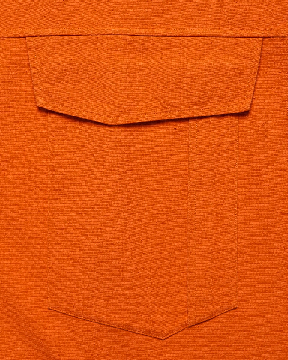 Louis Vuitton heavy cotton oversized orange button-up shirt thumbnail
