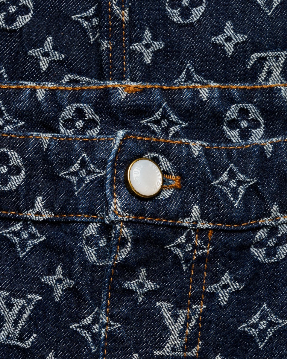 Louis Vuitton Monogram jacquard denim pants thumbnail
