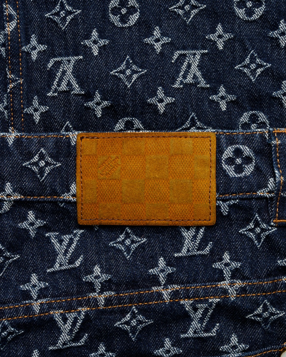 Louis Vuitton Monogram jacquard denim pants thumbnail