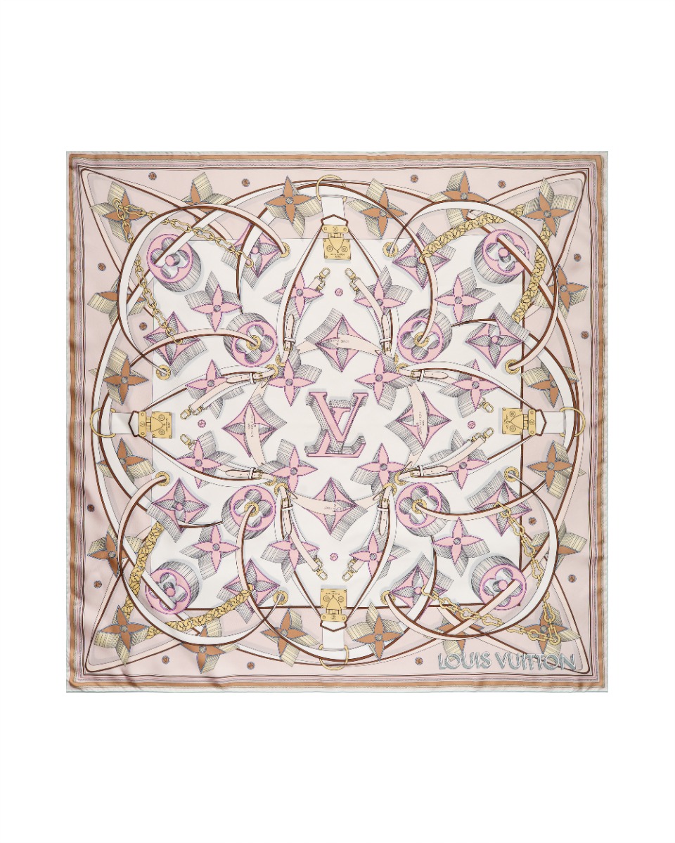 Louis Vuitton Ultimate Monogram square 90 silk scarf