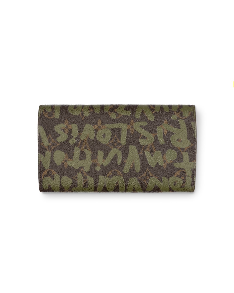 Louis Vuitton x Stephen Sprouse green graffiti wallet thumbnail