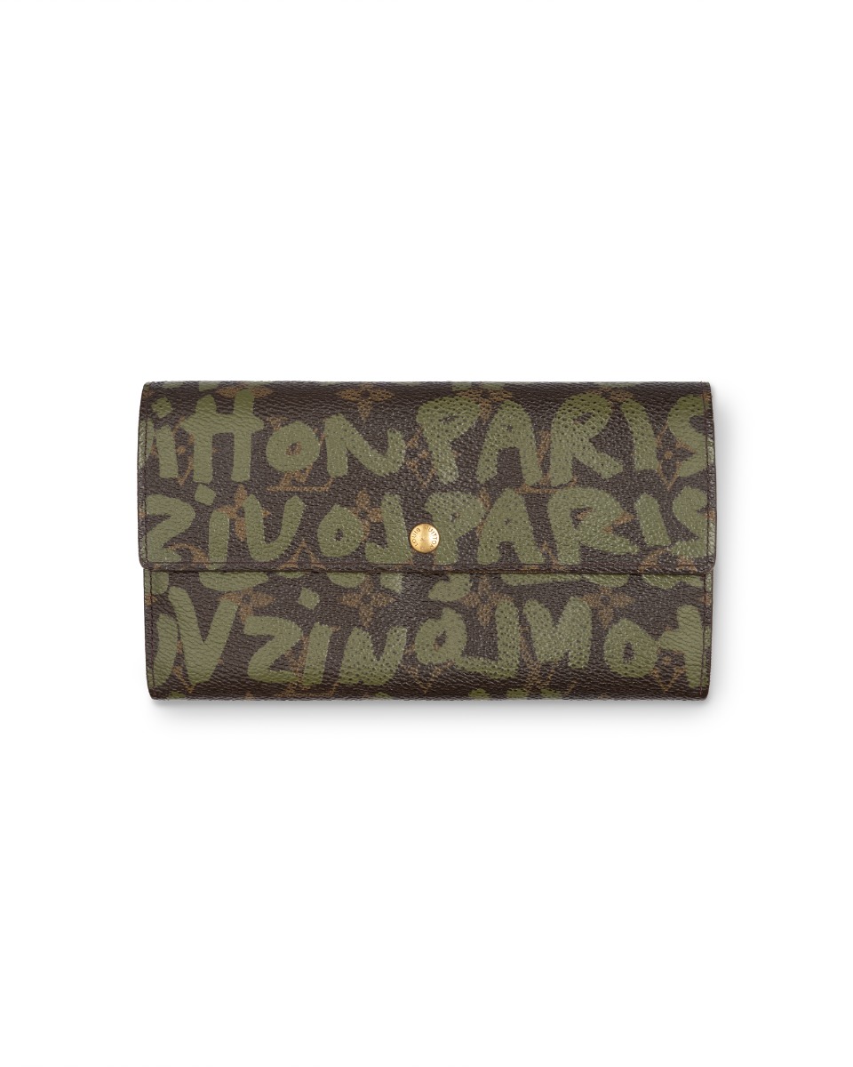 Louis Vuitton x Stephen Sprouse green graffiti wallet thumbnail