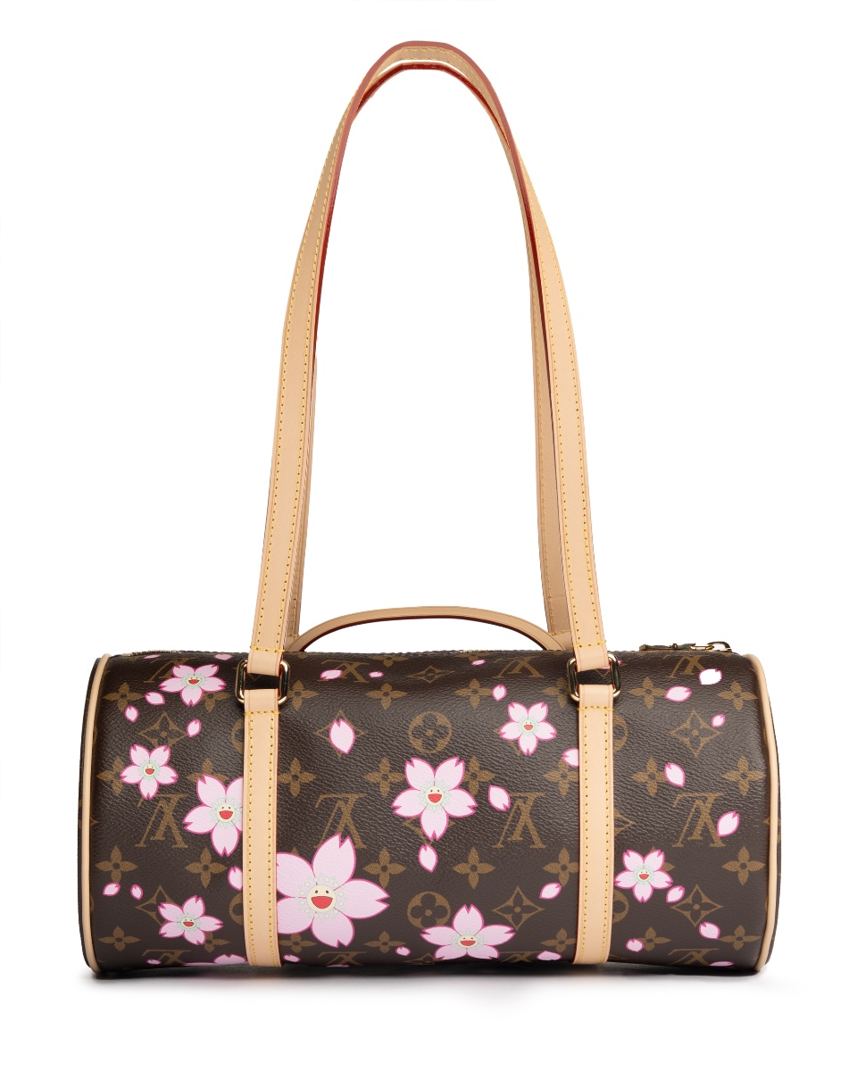 Louis Vuitton x Takashi Murakami Papillon Cherry Blossom monogram bag thumbnail