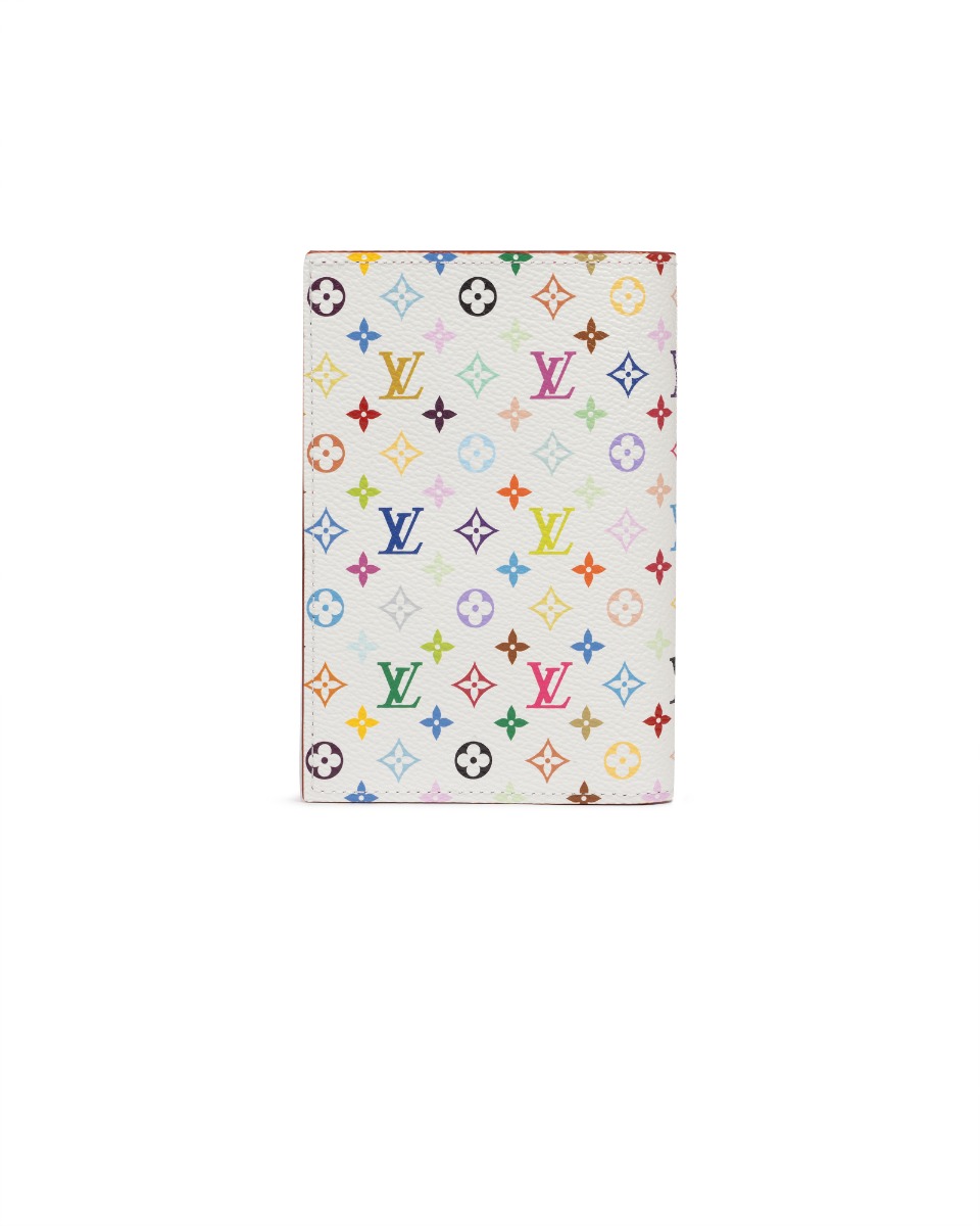 Louis Vuitton x Takashi Murakami white passport cover thumbnail