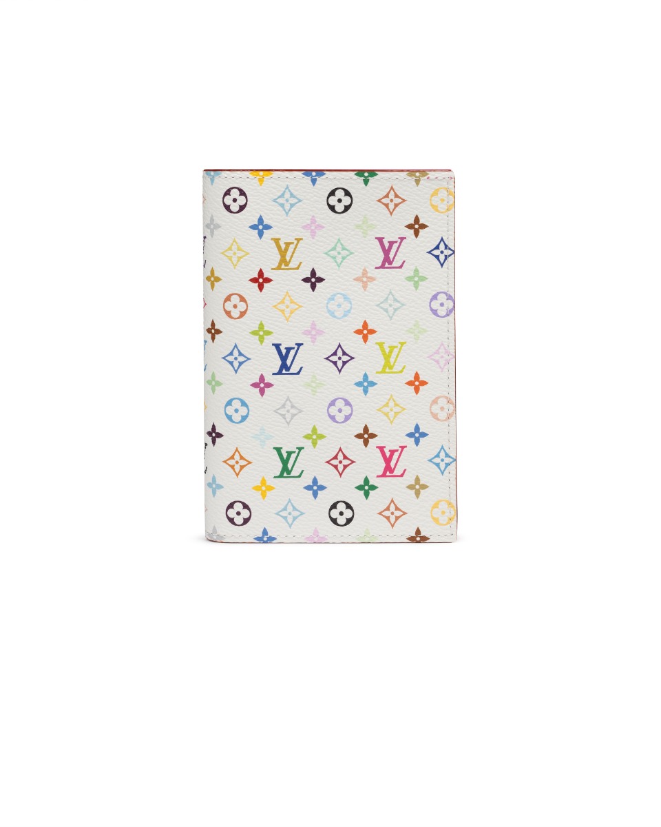 Louis Vuitton x Takashi Murakami white passport cover thumbnail