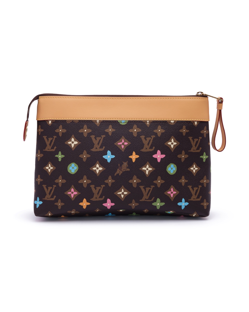 Louis Vuitton x Tyler, The Creator monogram Voyage Souple pochette bag thumbnail