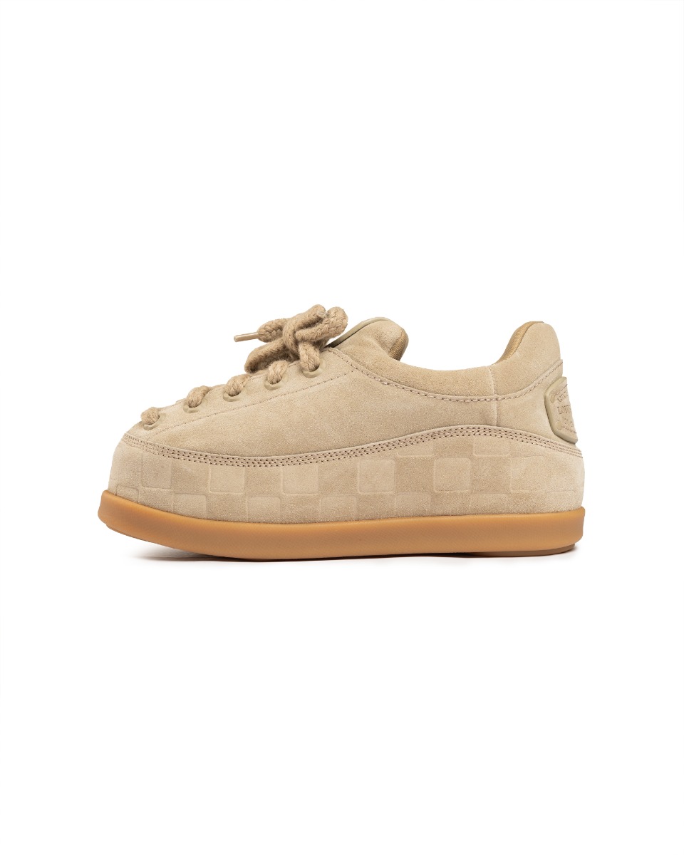 Louis Vuitton Yeti lace-up beige sneakers thumbnail