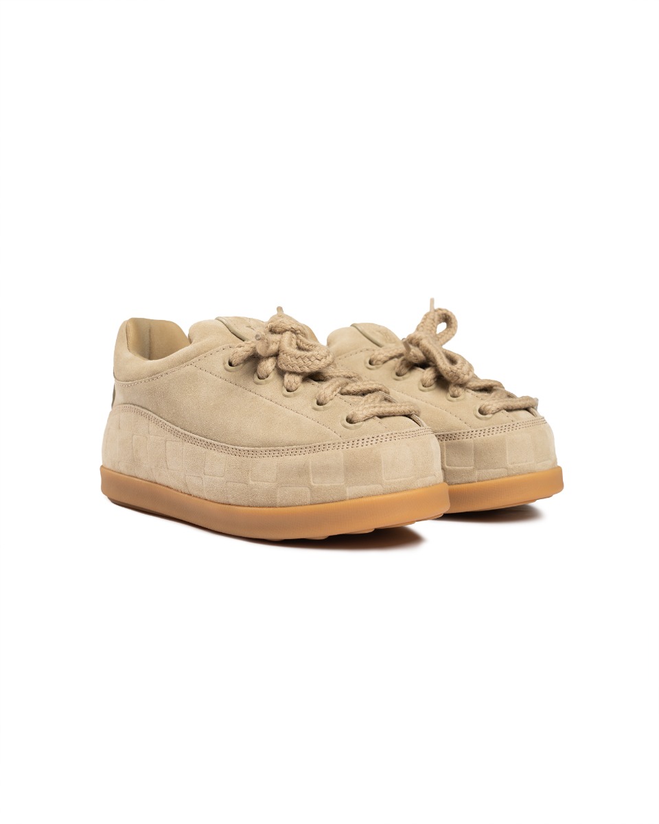Louis Vuitton Yeti lace-up beige sneakers thumbnail