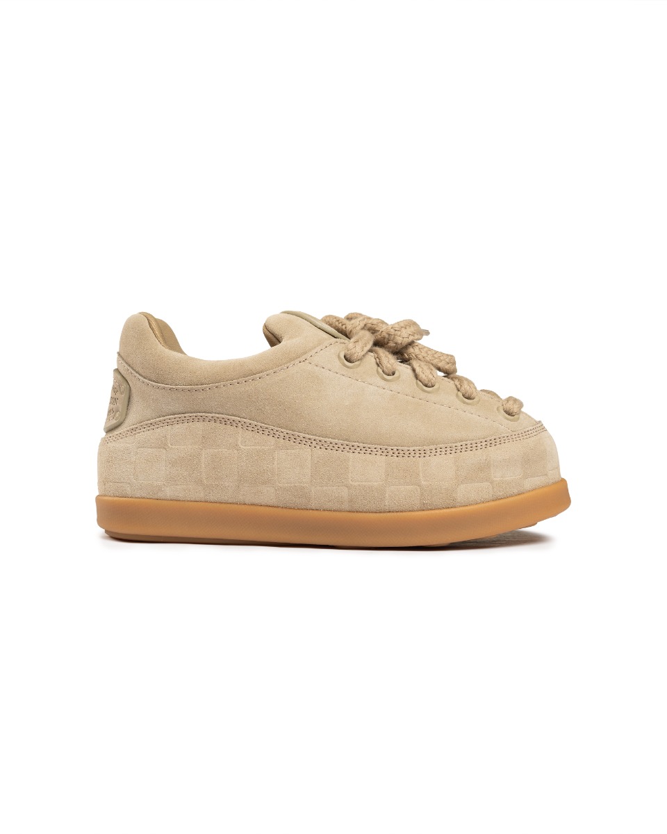 Louis Vuitton Yeti lace-up beige sneakers thumbnail