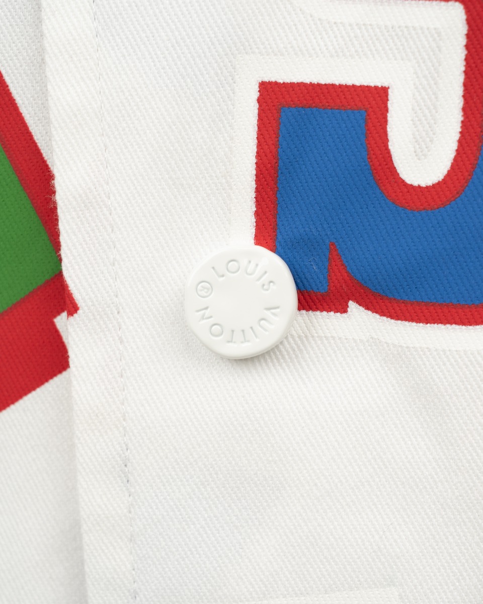 Louis Vuitton x NBA Basketball Letters white overshirt thumbnail