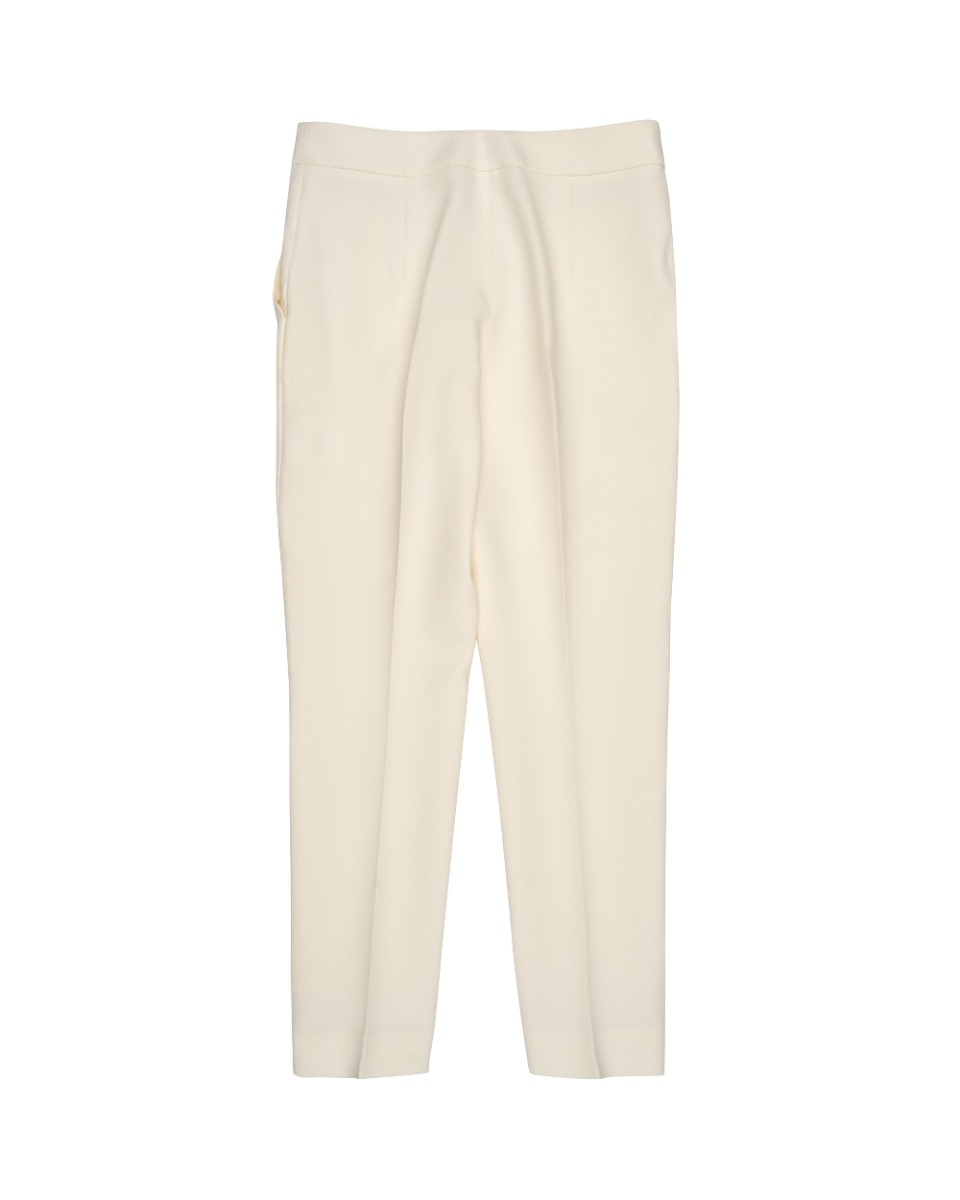 Magda Butrym San Pedro cropped silk cream pants thumbnail