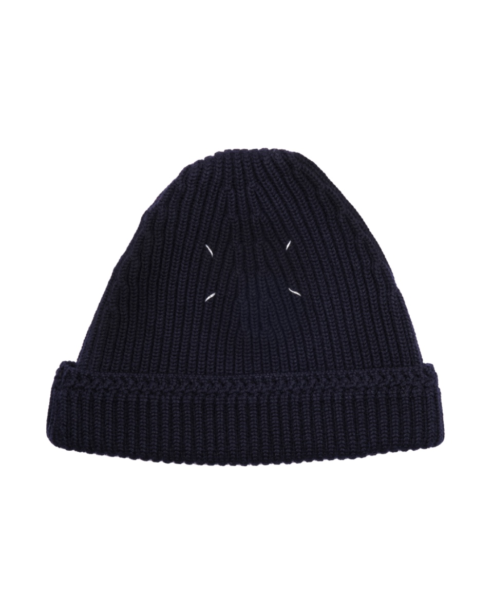 Maison Margiela 14 navy woolen beanie thumbnail
