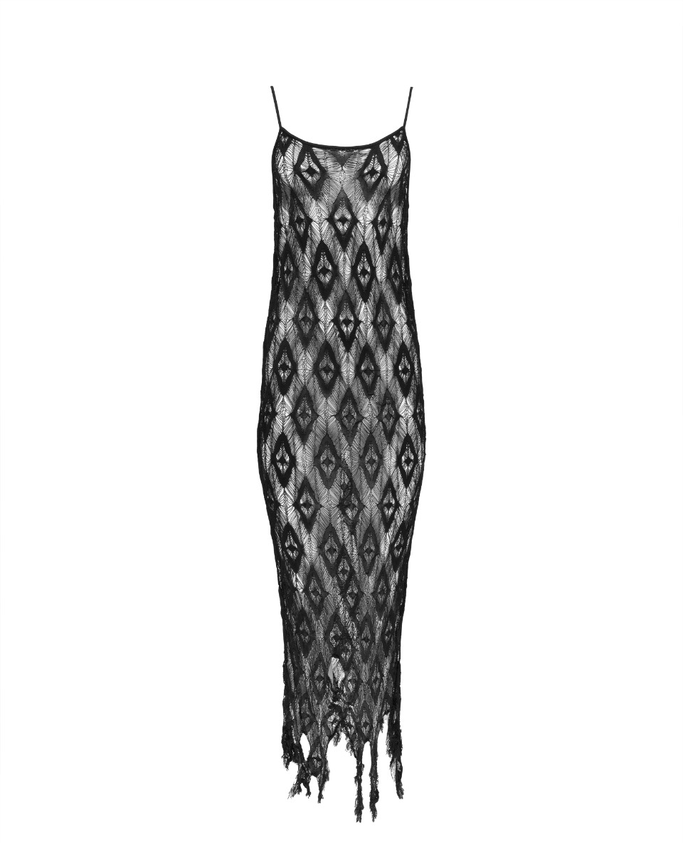 Maison Margiela Artisanal Gauge lace long dress thumbnail