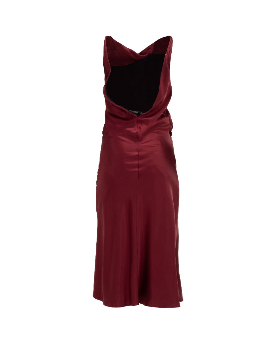 Marc Jacobs Deep-V wine silk dress thumbnail