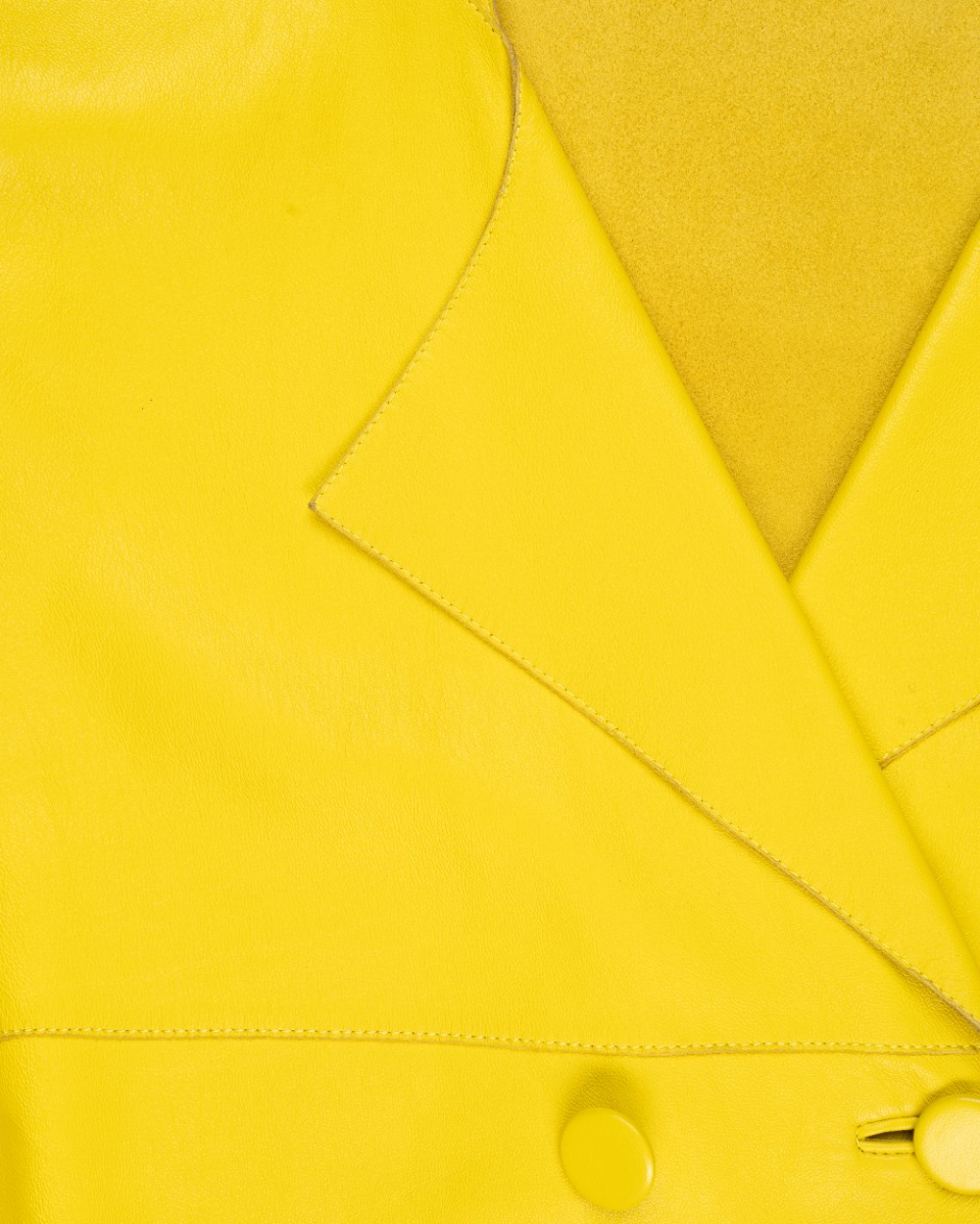 Marni "Limited Edition" double-breasted leather vest jacket thumbnail