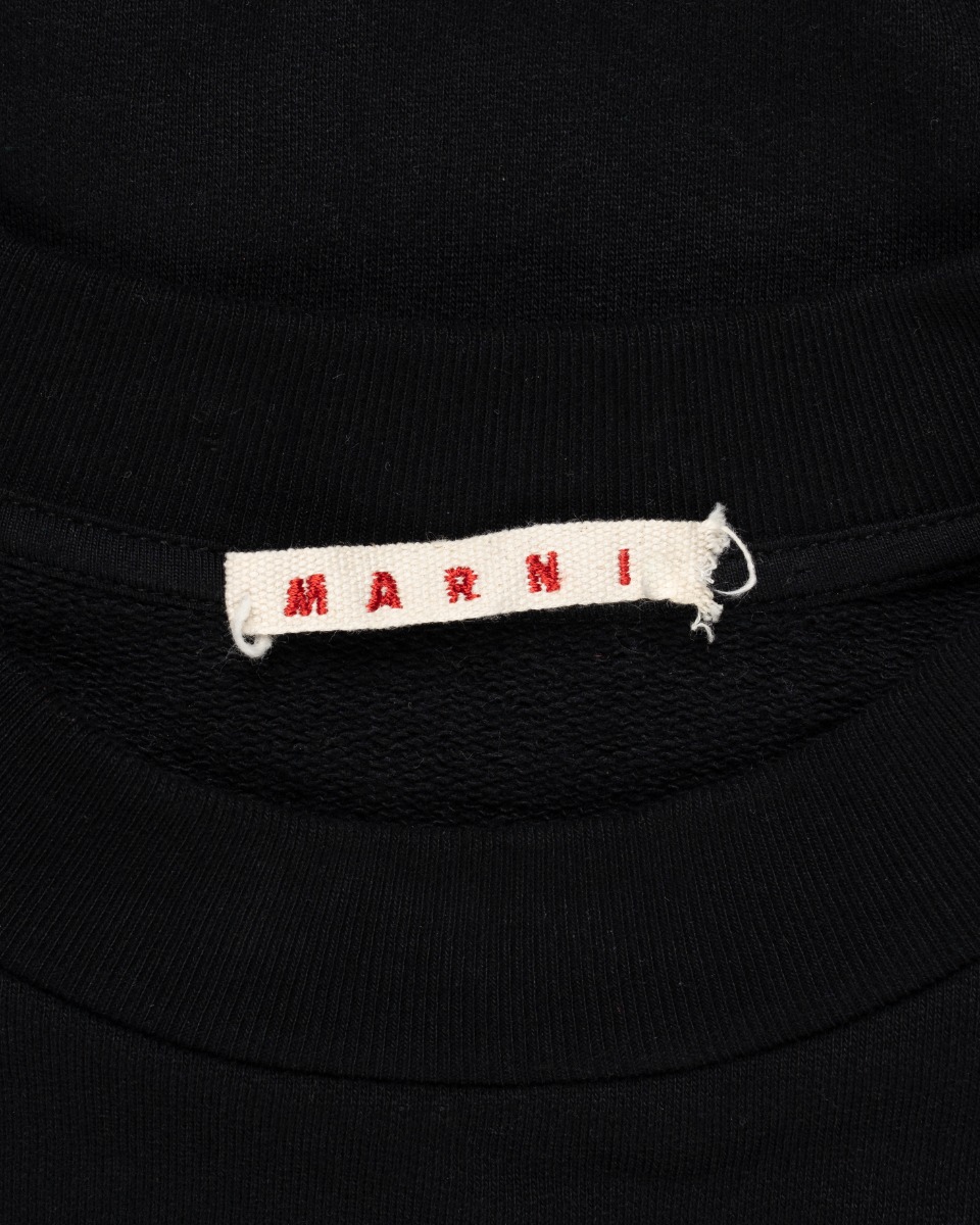 Marni Felpe chest logo black long sleeve t-shirt thumbnail