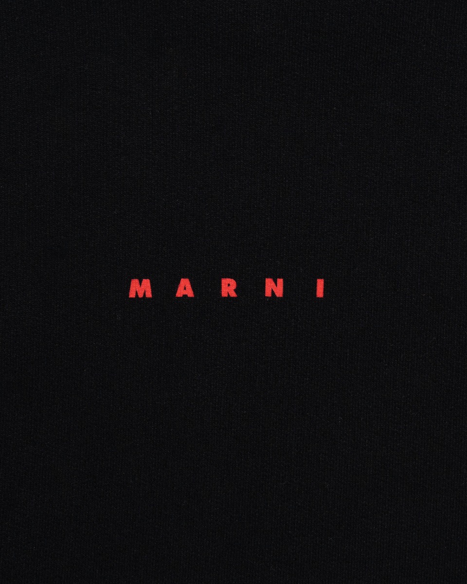 Marni Felpe chest logo black long sleeve t-shirt thumbnail