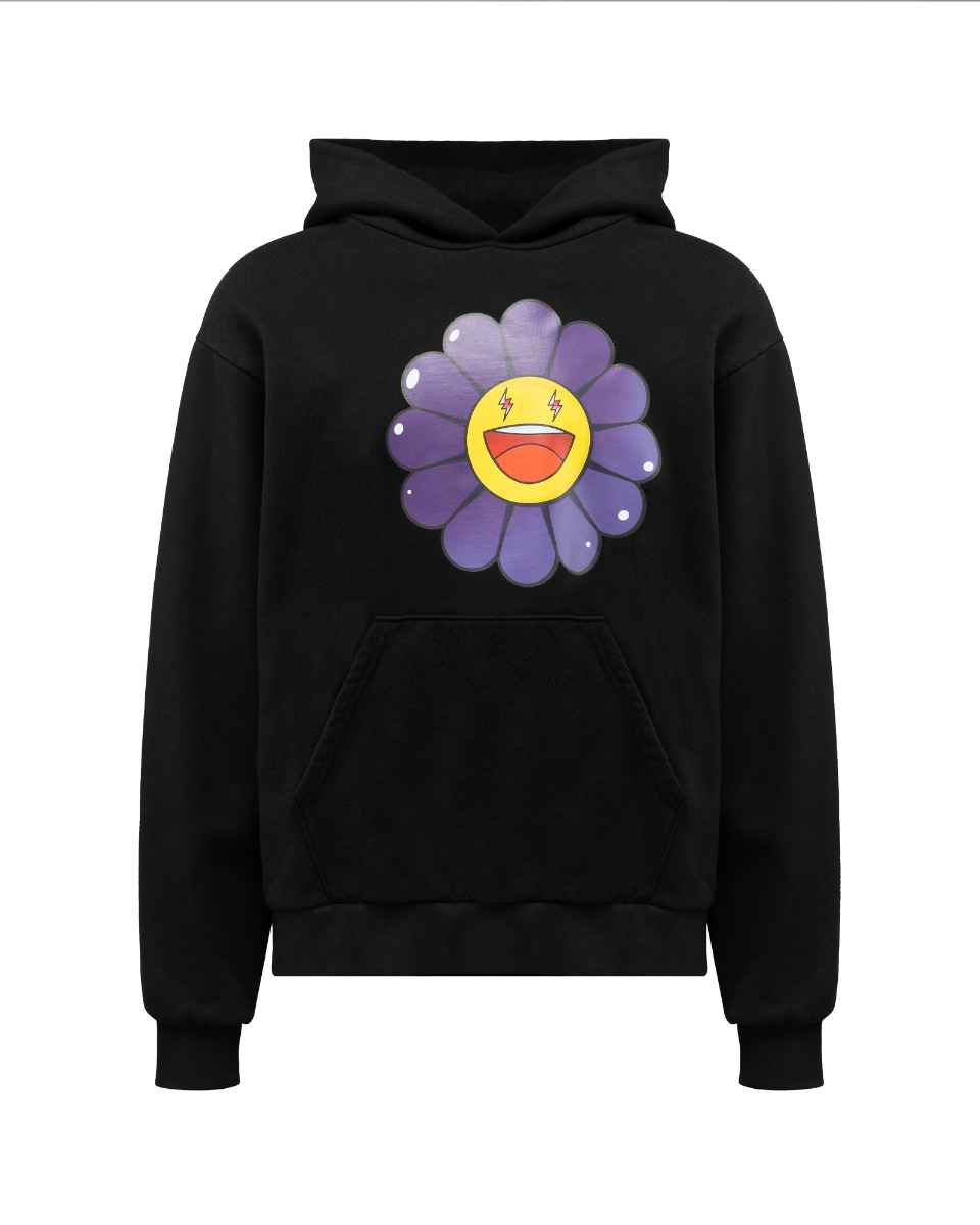 J Balvin x Takashi Murakami ©TM/KK flower black hoodie thumbnail