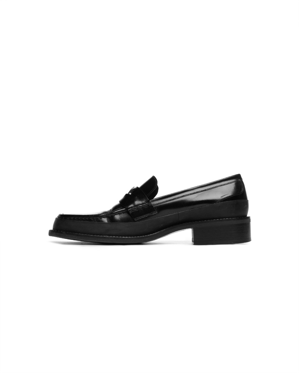 MISBHV "The Brutalist" black leather loafers thumbnail