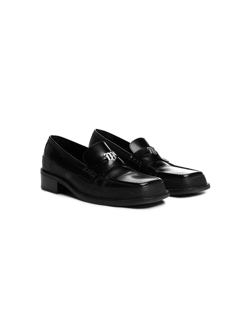MISBHV "The Brutalist" black leather loafers thumbnail