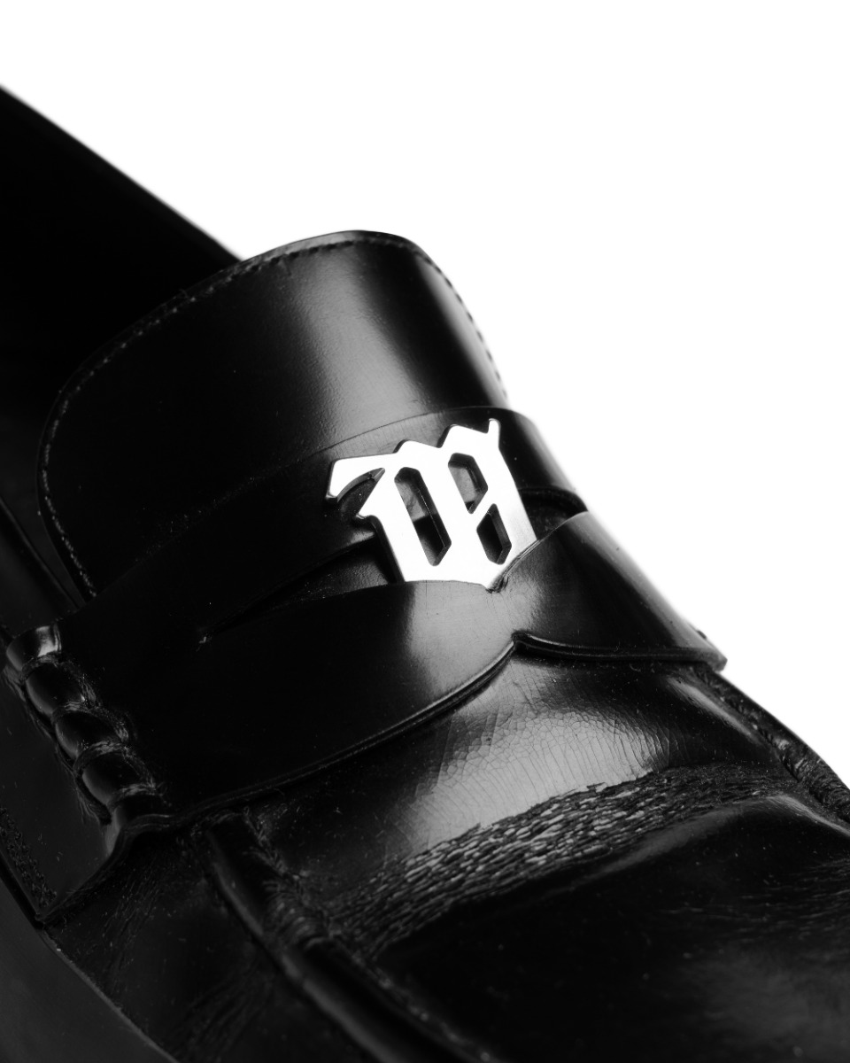 MISBHV "The Brutalist" black leather loafers thumbnail