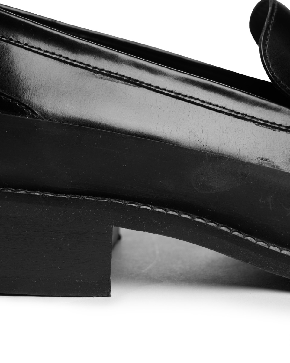 MISBHV "The Brutalist" black leather loafers thumbnail